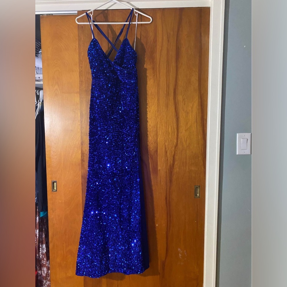 Lulu's Sparkling Blue Gown